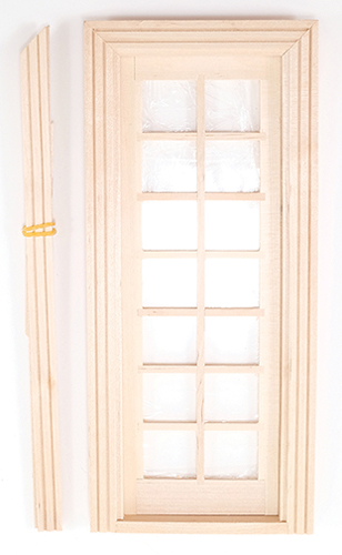 Dollhouse Miniature Single French Door
